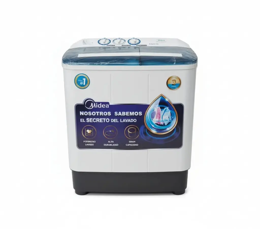 [SKU-000156] Lavadora semiautomática Midea, 19 libras Midea MTC-85P701QB
